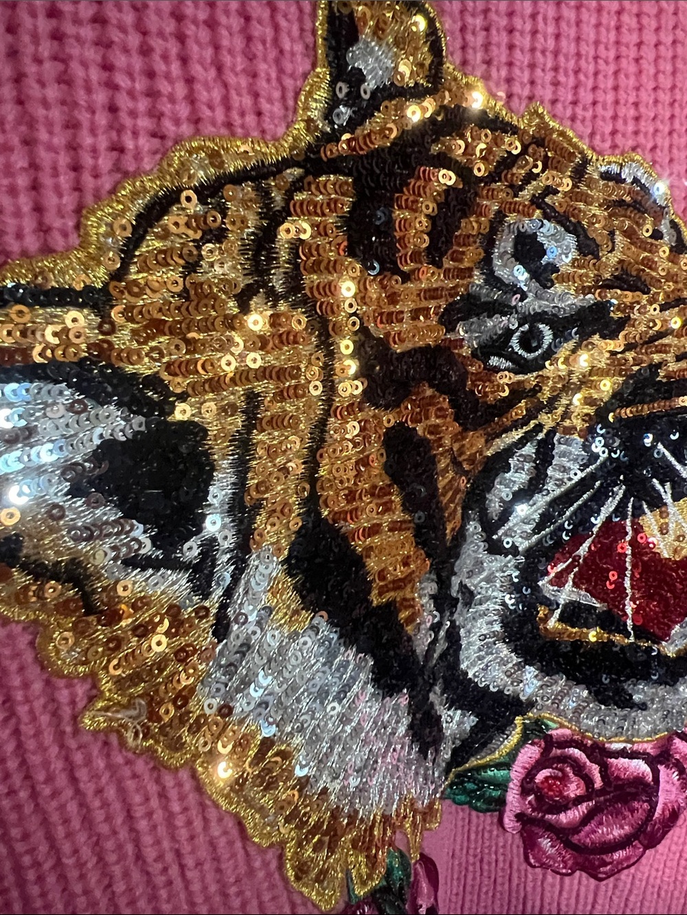 Ed Hardy Pink and Aqua Striped Knit Cardigan - Picture 7 of 13